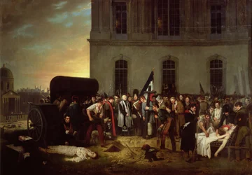 Burial of the Victims of the July Revolution in Front of the Colonnade of the Louvre, 30th July 1830
